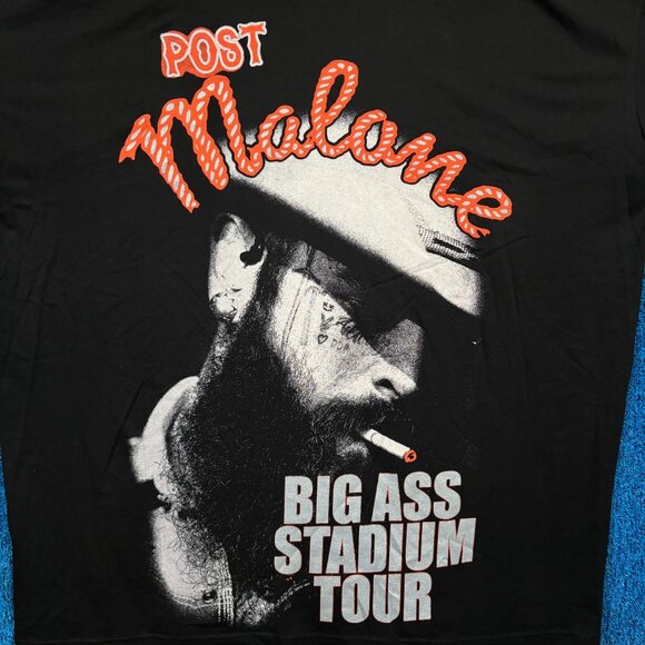 Posty Co Post Malone Big Stadium Tour Oversized T-Shirt Size One Size - Picture 2 of 4